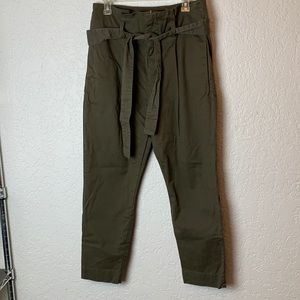 Frame size 29 paper bag waist pants green
